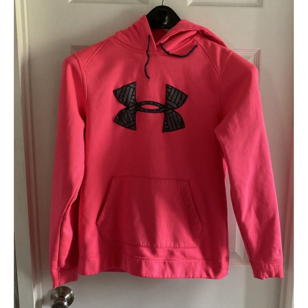 Under Armor Storm Lined Hoodie Sweatshirt Pullover Women's Hot Pink Small